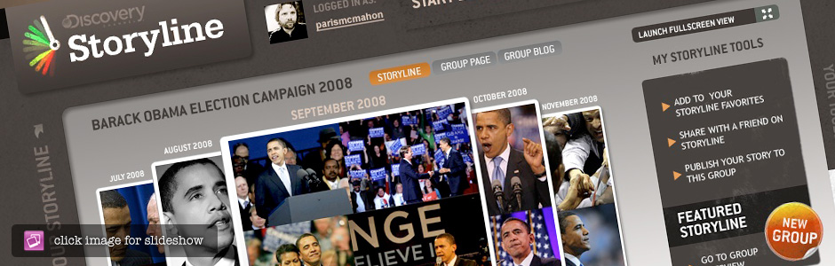 Discovery Storyline Homepage